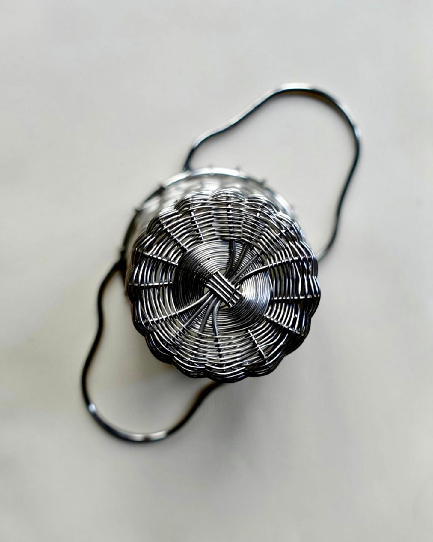 Hand-Woven Silver Tea Strainer