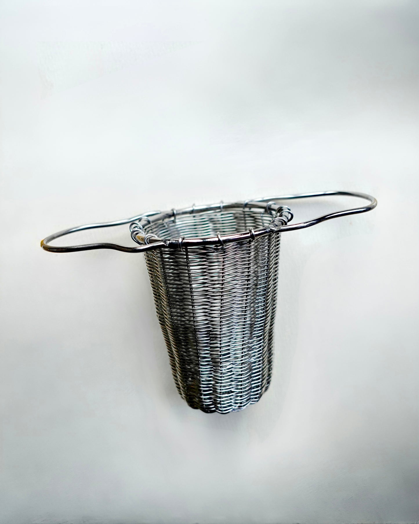 Hand-Woven Silver Tea Strainer
